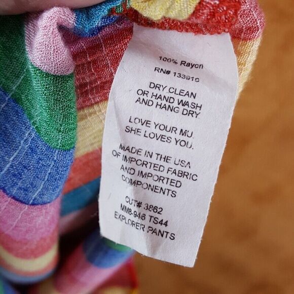 SHOW ME YOUR MUMU Womens Small Stripe Pull On Pants Crop Top EXPLORER KENNY - Picture 10 of 14